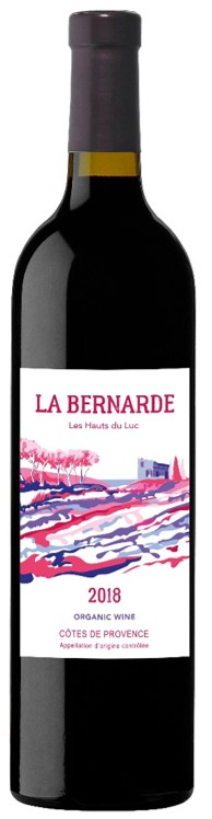 Packshot de notre bouteille La Bernarde vin rouge côtes de provence 2018